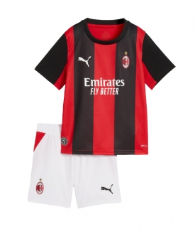 Billige Fotballdrakt AC Milan Replika Hjemmedraktsett Barn 2026-27 Kortermet (med bukser)
